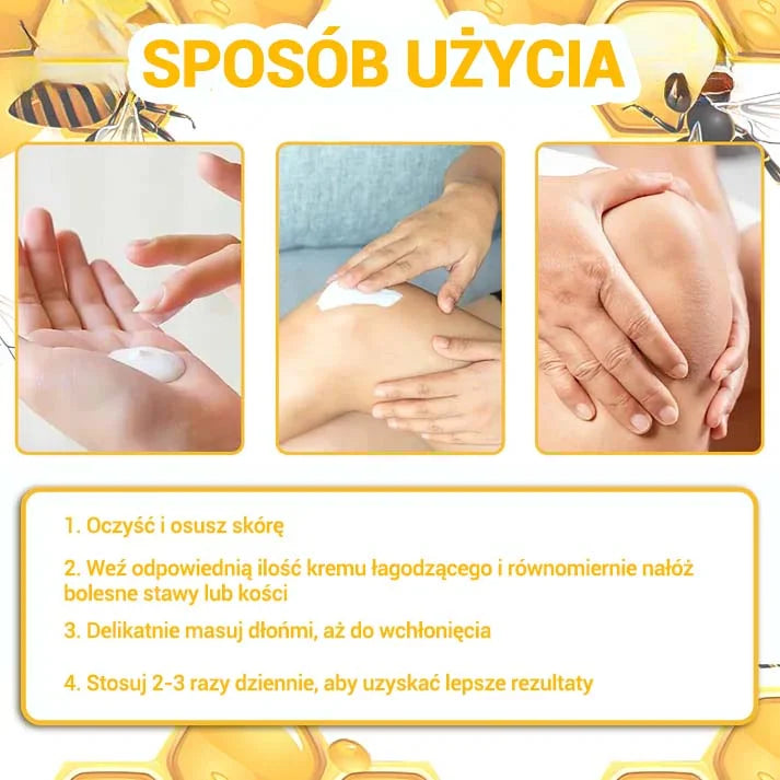 💎💎Krem Aeehfeng™ z zaawansowaną terapią stawów i kości na bazie jadu pszczelego (ekstrakt z pszczół nowozelandzkich - specjalizuje się w chorobach ortopedycznych i bólu stawów).