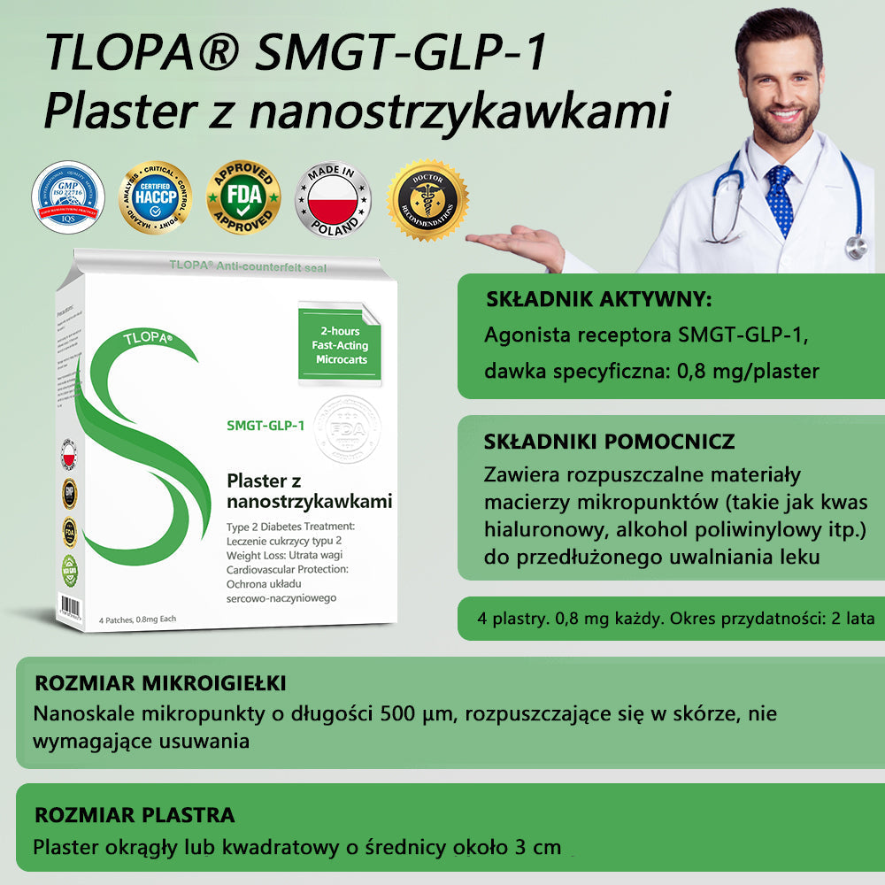 [Zobacz wyniki w ciągu 7 dni]🌻𝗧𝗟𝗢𝗣𝗔® 𝗚𝗟𝗣-𝟭 Nano Microneedle Patch🎀(Bezbolesny, długotrwały, zwalczający cukrzycę, otyłość i choroby układu krążenia)
